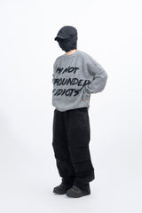 I'm Not Hairy Lettering Knit