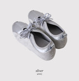 Double Ribbon Satin Flat Sneakers (2color)