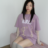 KIRIGIRL ボクシーTシャツ _PURPLE