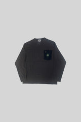 "REMIX" ポケット長袖Tシャツ(スミ)