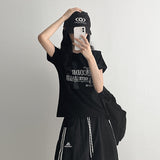 Code Lettering Short-Sleeve Crop Tee (3 colors)