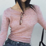 ジンニングシンフィットモヘアインナー長袖ニット