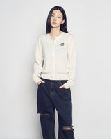 26SS WOMAN BASIC ROUND NECK CARDIGAN