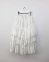 Charlotte Tiered Long Skirt (2color)
