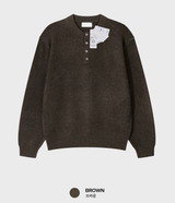 All Day Classic Wool Henry Neck Knit