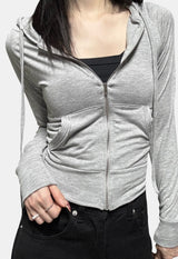 Culotte hood zip-up