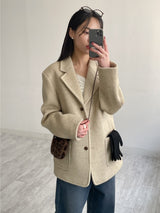 [wool90%] ヘヴィーウールオーバーフィットジャケット