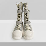 Ned Buckle Suede Middle Boots