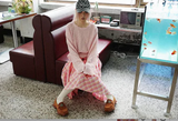 Check Tie Skirt (pink)