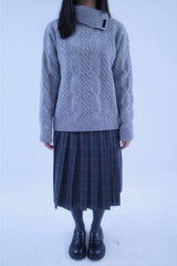 Jiyu High Neck Twist Knit (2color)