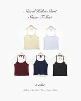 (Sleeveless) ニューラルホルター半袖Tシャツ