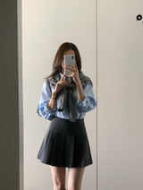 Wanted Pleated Mini Skirt
