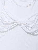 RIBBON T-SHIRT(WHITE)