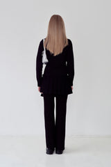 KIRSH プレーンスリムフィットシャツ [BLACK]