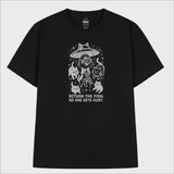 Cosmic Ride Cat in UFO T-Shirt (3color)