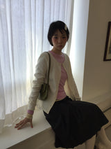 Sage Frill Pintuck Skirt (2color)