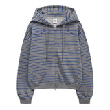 セットstフードジップアップ (grey)