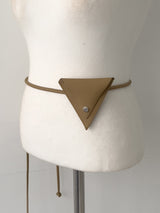 Triangle Leather Strap Belt