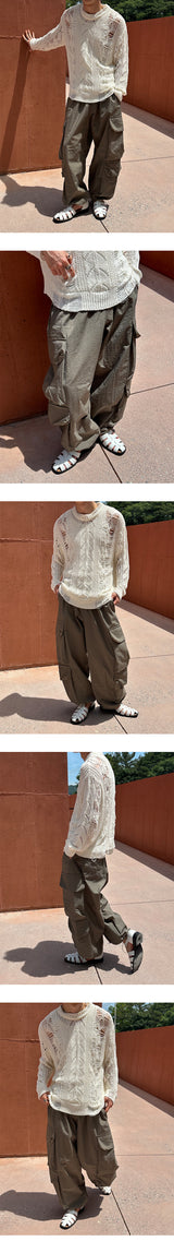 [S/S] Multi cargo nylon pants (3color)