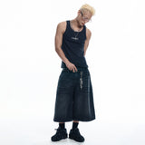 EASY See-through Crop Short Sleeve - BLACK
