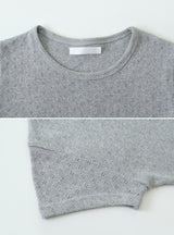[SHOPPERMADE] アイレットスリムショートスリーブTシャツ (4color)