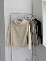 Uni Off-Shoulder Knitwear (4 colors)