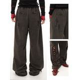 Ripped casual trousers