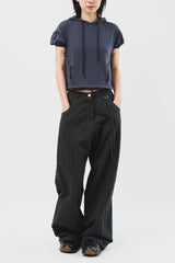 (W) Puff Shirring Hoodie (2color)