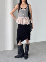 organza balloon blouse (3color)