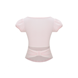 BACK RIBBON PUFF TEE [PINK]