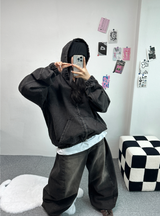 リベットスナップバルーンデニム🩵🤎🖤 - 3カラーズ, 2サイズ
