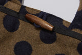 Dot Fur Mini Tote Bag_Navy