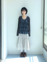 Tear Shirring Sleeveless Top