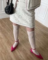 ポインテッドストラップフラットシューズ (LEATHER BLACK, SUEDE PINK, SUEDE BLACK 3COLORS!)