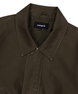 WASHED FAUX LEATHER BLOUSON