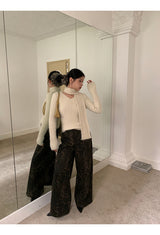 Wide Leopard Casual Pants