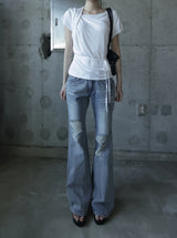 Bluven Damaged Bootcut Denim