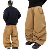 wide back pocket cotton pintuck pants