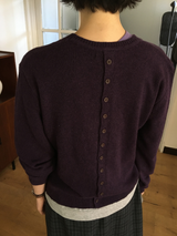 Dual-button round cardigan (3color)