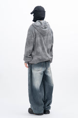Voda Water Printing Zip-up