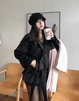 フォーブ ベルトハイネックハーフコート