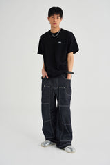 RAW DENIM CARPENTER PANTS [BLUE]