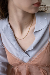 [Set] Gold and silver 2 chain necklace