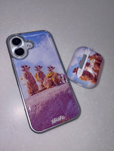Furry Friends airpods case_Meerkat