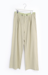 pleats stripe banding pants(3color)