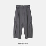 Taper Pintuck Banding Trousers (2color)