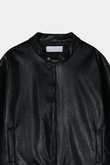 Incision Leather Jacket