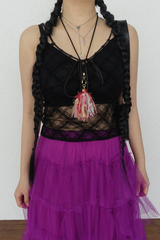 インディー タッセル ネックレス(WHITE, PINK 2COLORS!)
