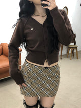 ポイントラインVネックカーディガン