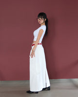 cargo pocket open long skirt